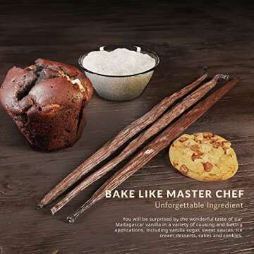 Strongus Madagascar Vanilla Beans - Versatile Grade A Pods for Baking & Extract