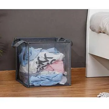 HONOMA Mesh Popup Laundry bags Hamper with Handles,Portable Durable Collapsible Storage Easy Folding...