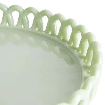 Martha Stewart 8.5-Inch Jadeite Cake Stand | Elegant & Handcrafted