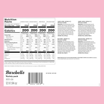 Barebells Protein Bars 12-Pack High Protein Low Sugar Snacks