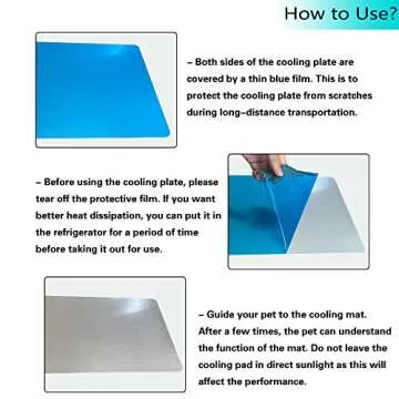 PeSandy Rabbit Cooling Pad, Hamster Cooling Mat for Rabbit Bunny Hamster Guinea Pig & Other Small Pe...