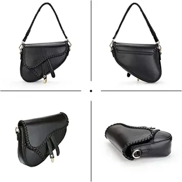 JBB Women Vintage Saddle Shoulder Bag - Chic Crossbody Purse