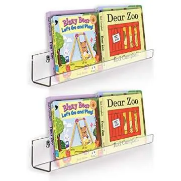 Fasmov 15 Inch Acrylic Floating Shelves - Modern Display