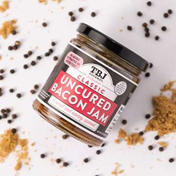 TBJ Gourmet Classic Bacon Jam - Original Recipe Bacon Spread - Uses Real Bacon, No Preservatives - A...