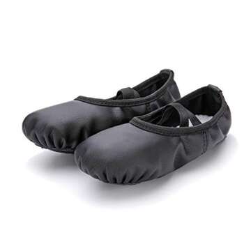 RoseMoli Ballet Shoes for Girls & Toddlers, Comfortable Dance Slippers