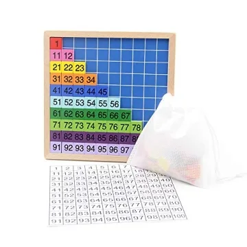 MERRYHEART Montessori Wooden Math Board for Kids