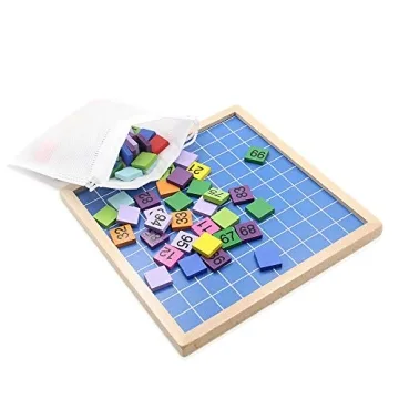 MERRYHEART Montessori Wooden Math Board for Kids
