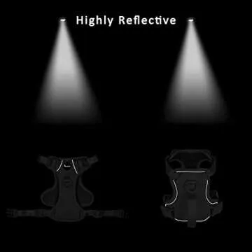 Petmolico Dog Harness for Small Dogs, Cute Harness Vest with Two Leash Clips and Soft Handle, Reflective Easy Walk Puppy Vest - Pink, X-Small