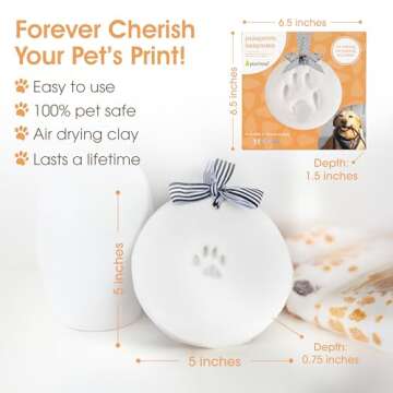 Paw Print Keepsake Kit - Perfect Holiday Ornament