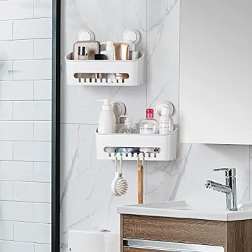 ilikable Heavy Duty Shower Caddy Easy Installation Storage
