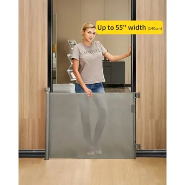 DEAR LOV Retractable Baby Gate, Safe & Stylish 55" Wide