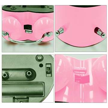 Meyaus Heart Shape Silent Alarm Clock with Nightlight