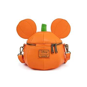 Loungefly Disney Mickey Mouse Mick-O-Lantern Halloween Crossbody Purse bag