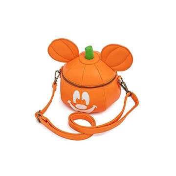 Loungefly Disney Mickey Mouse Mick-O-Lantern Halloween Crossbody Purse bag