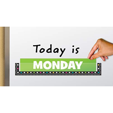 Chalkboard Bright Magnetic Pockets Classroom Organization