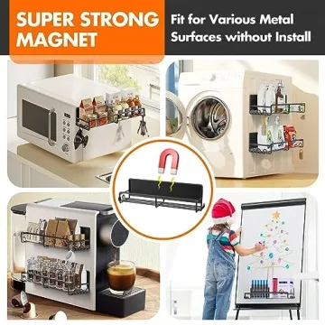 BUY SUNALLY Magnetic Spice Rack - Kitchen Organization
