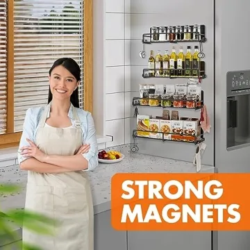 BUY SUNALLY Magnetic Spice Rack - Kitchen Organization