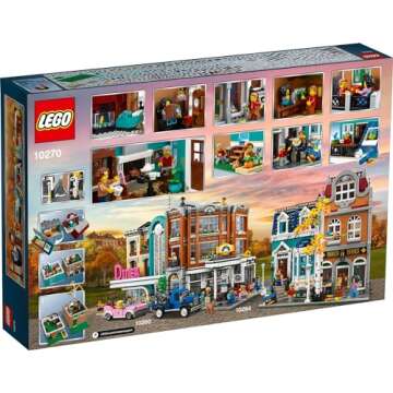 LEGO Creator Expert Bookshop 10270 Modular Building, Home Décor Display Set for Collectors, Advanced Collection, Gift Idea for 16 Plus Year Olds