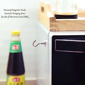 Neosmuk Magnetic Hooks, Cruise Ship Essentials, 30lb+ Heavy Duty Magnetic Hooks for Cruise Cabins, Refrigerator, Grill, Hanging, and Travel | Extra Strong Must-Haves Magnet Hook