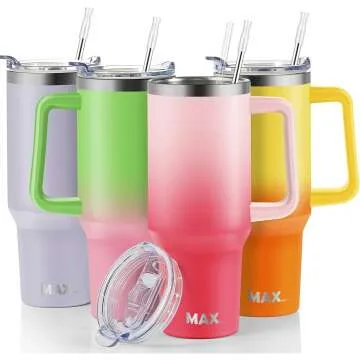 MaxBase 40 oz Insulated Travel Tumbler for Drinks