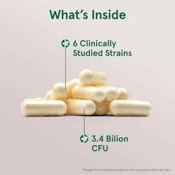 Jarrow Formulas Jarro-Dophilus + FOS - 3.4 Billion CFU Per Serving - Prebiotic & Probiotics Supplement for Immune & Intestine Support - Up to 200 Servings (Veggie Capsules)