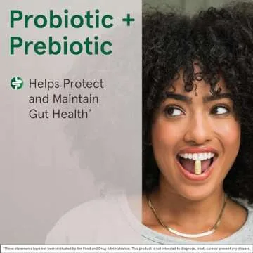 Jarrow Formulas Jarro-Dophilus + FOS - 3.4 Billion CFU Per Serving - Prebiotic & Probiotics Supplement for Immune & Intestine Support - Up to 200 Servings (Veggie Capsules)