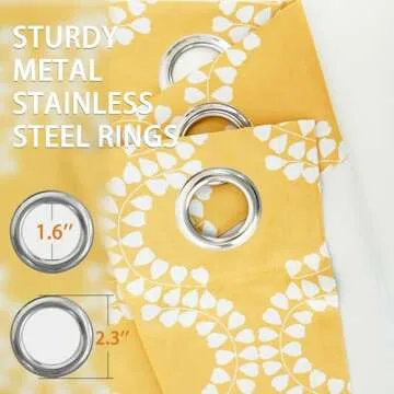 DriftAway Geometric Room Darkening Curtain for Living Room Bedroom 84 Inch Length Modern Moroccan Thermal Grommet Window Drapes 2 Panels