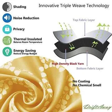 DriftAway Geometric Room Darkening Curtain for Living Room Bedroom 84 Inch Length Modern Moroccan Thermal Grommet Window Drapes 2 Panels