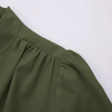 Puff Sleeve Plus Size Blouse for Casual and Office Wear