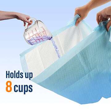 Cute Paws XL 28"x34" Thicker Heavy Absorbency Pet Training Puppy Pee Pads - Extra Large Disposable P...
