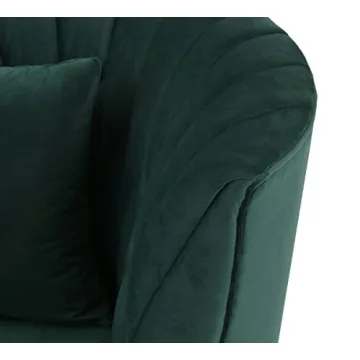 Eva Forest Green Velvet Sofa for Luxurious Comfort