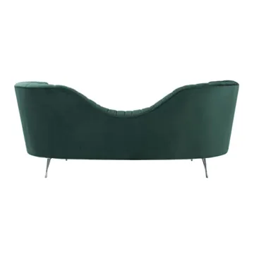 Eva Forest Green Velvet Sofa for Luxurious Comfort
