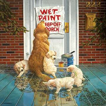 SUNSOUT INC - Wet Paint - 1000 pc Jigsaw Puzzle by Artist: Don Crook - Finished Size 26" x 26" - MPN# 36715