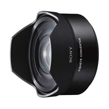 Sony VCLECF2 10-13mm f/2.8-22 Fisheye Lens Fixed Prime Fisheye Converter for Sony Mirrorless Cameras , Black