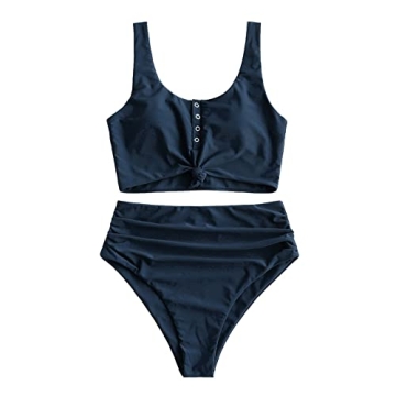 ZAFUL Women's High Waisted Bikini Comfortable Swimwear