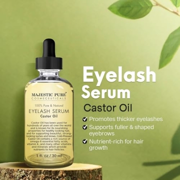 Majestic Pure Castor Oil Eyelash Serum - Natural Growth