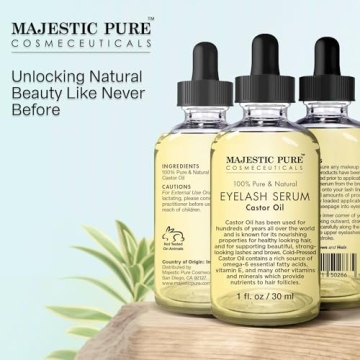 Majestic Pure Castor Oil Eyelash Serum - Natural Growth