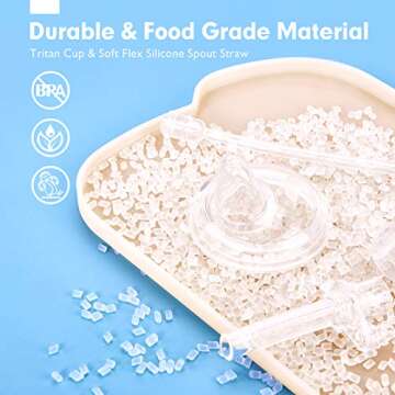 hahaland 2-in-1 Sippy Cup for 6 Months and Up