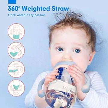 hahaland 2-in-1 Sippy Cup for 6 Months and Up