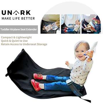 UNARK Airplane Footrest for Kids,Airplane Travel Accessories for Kids,Travel Foot Rest for Airplane ...