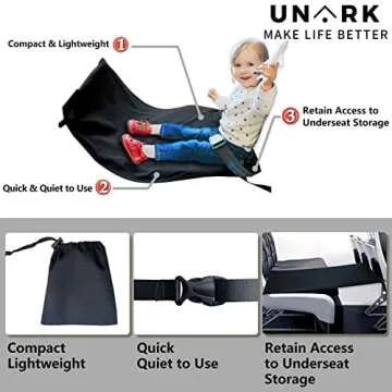 UNARK Airplane Footrest for Toddler Travel Comfort