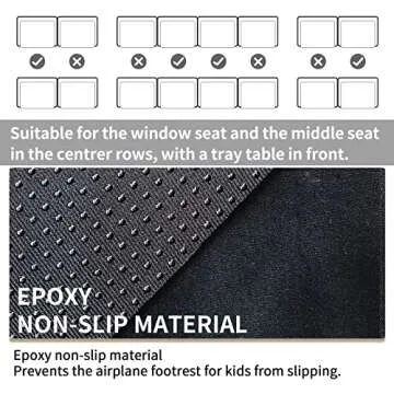 UNARK Airplane Footrest for Toddler Travel Comfort