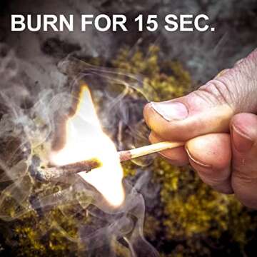 UCO Stormproof, Waterproof & Windproof Match Kit with 4 Packs of Refill Matches