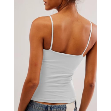 Stylish Tankaneo Deep V Neck Sleeveless Cami Top for Women