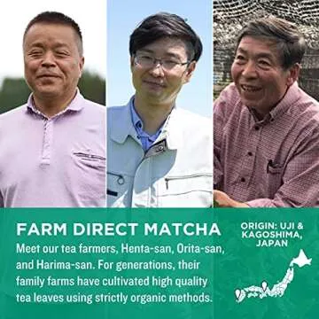 Jade Leaf Matcha Organic Ceremonial Grade Green Tea Powder - Farm Direct First Harvest - Single Serve Stick Packs - Authentic Japanese Origin (10 Count Single Serve Stick Pack Pouch)