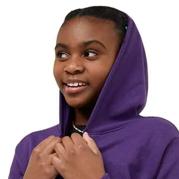 Hanes Comfortsoft Full-Zip Purple Hoodie for Girls