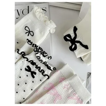 Cute Frilly Socks Women's Polka Dots Kawaii Style