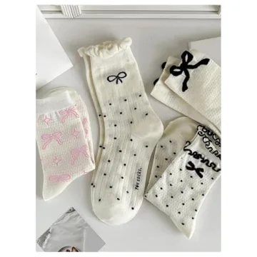 Cute Frilly Socks Women's Polka Dots Kawaii Style