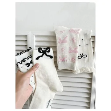 Cute Frilly Socks Women's Polka Dots Kawaii Style