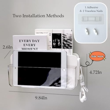 Stylish Floating Shelf Organizer for Bedroom Essentials